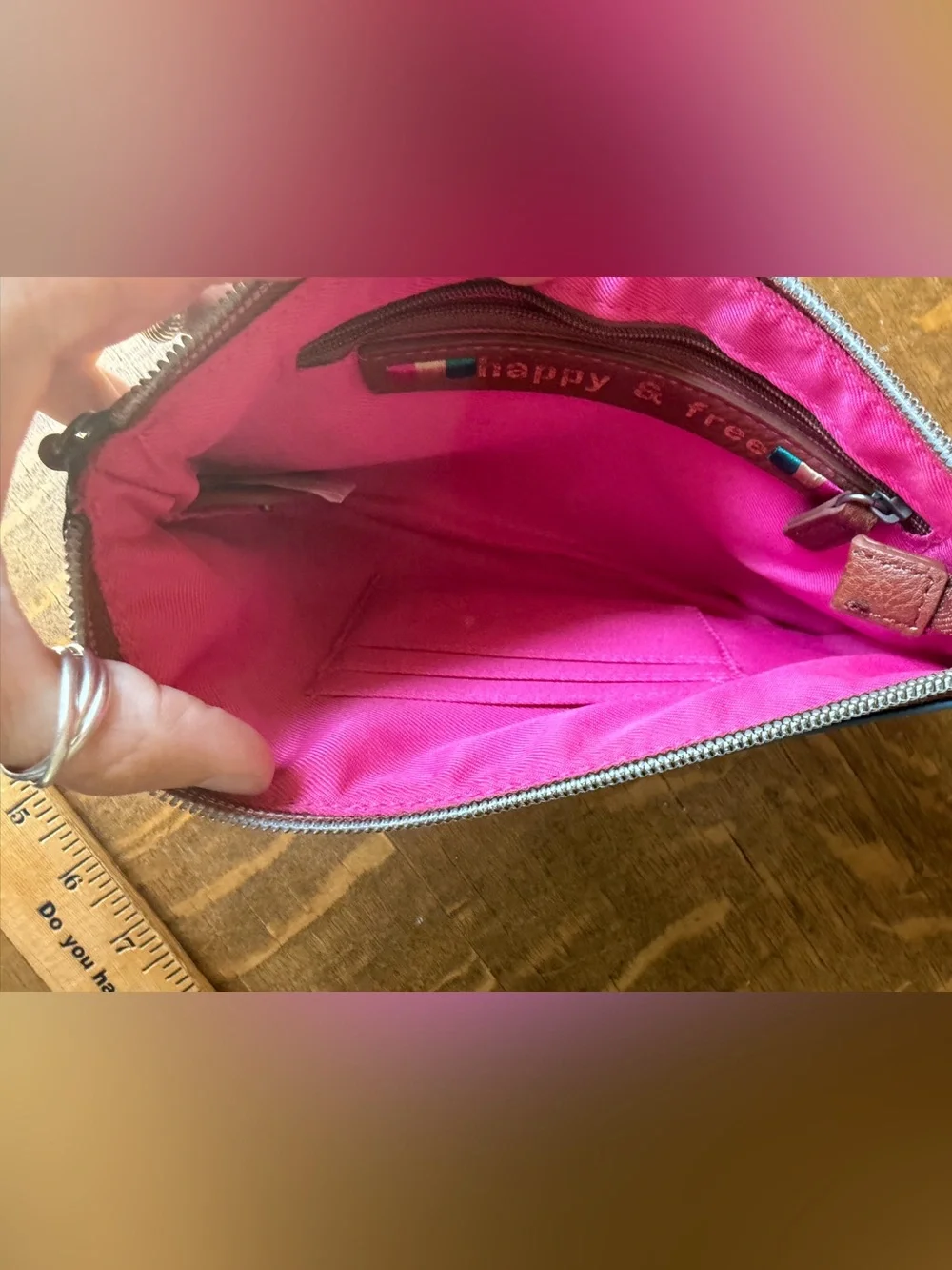 The Sak Tie Die Zip up Cosmetic Bag